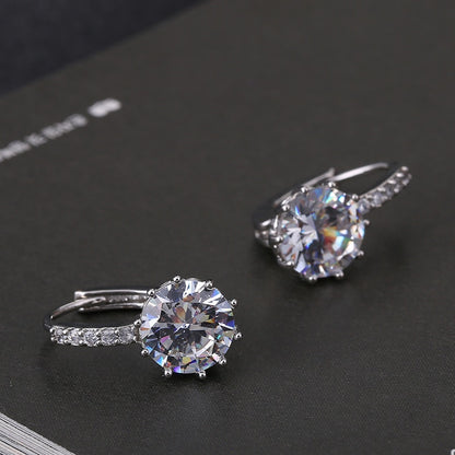 Crystal Ear Buckle Ear Studs Earrings Female Fashion Earrings Jewelry Gifts