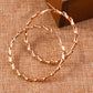 Twisted Ribbon Style Hoop Earrings For Women Girl Fashion Modern Jewelry Gift
