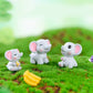1pc Figurines Miniature Cute Gray Baby Elephant Ornaments For Home Decor Kawaii