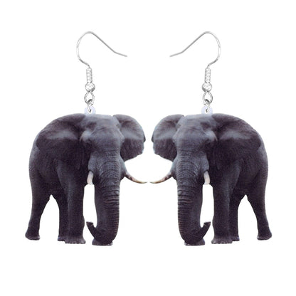 Elephant Drop Earrings Women Fashion Creative Art Cute Stylish Jewelry