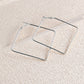Large Hoop Square Design Earrings for Fashion Stylish Jewelry Drop Earrings