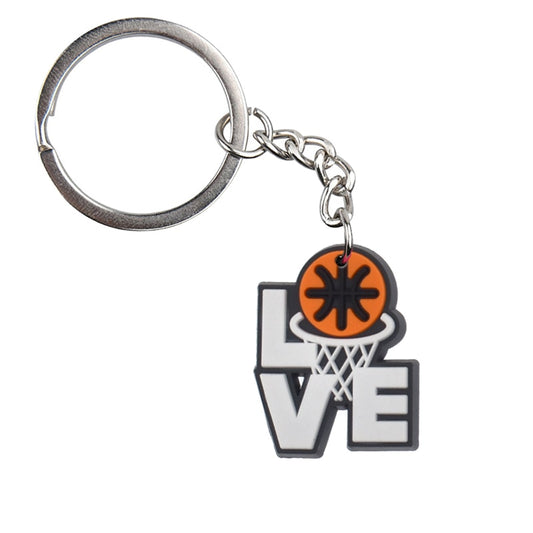 Love Basketball Fan Keychain Car Keyring Cartoon Creative Pendant Souvenir Gift