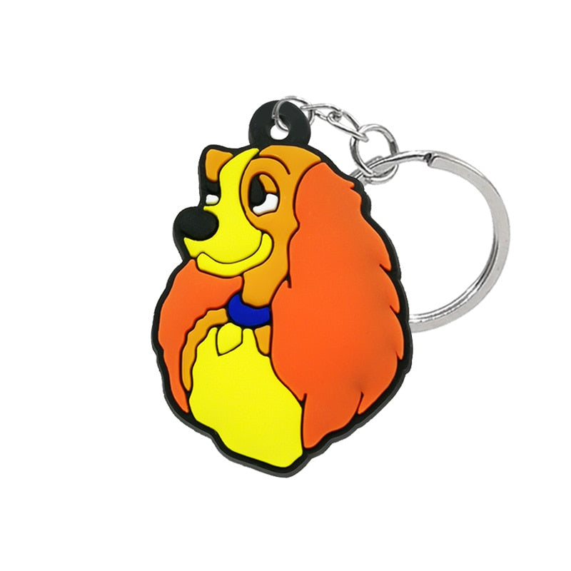 24 Styles Cartoon Dog Breeds Keychain Gift for Dog Owner Cartoon Decoration