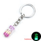 Purple Luminous Bottle Keychain Gift Cute Charms Keyring Souvenir Handbag