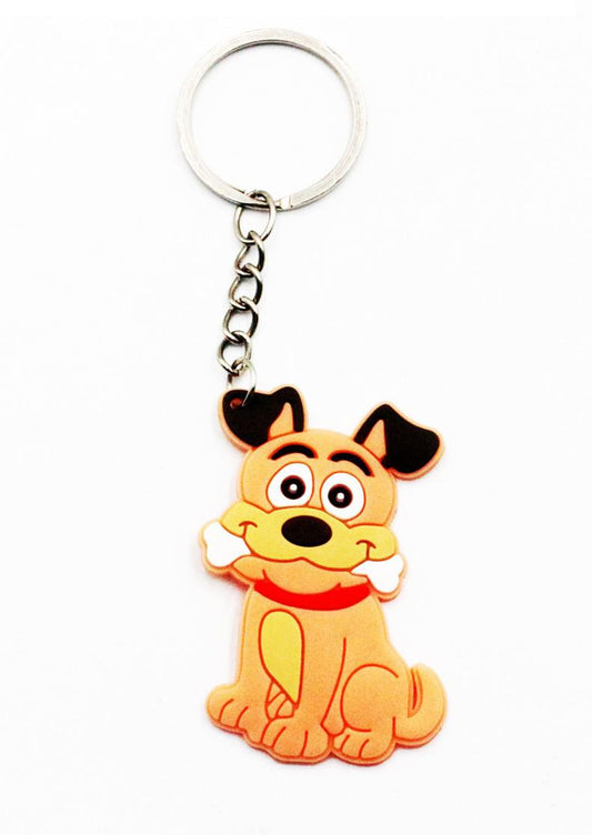 Doggy With Bone Keychain Party Gift Cute Keyring Cartoon DIY Jewelry Souvenir