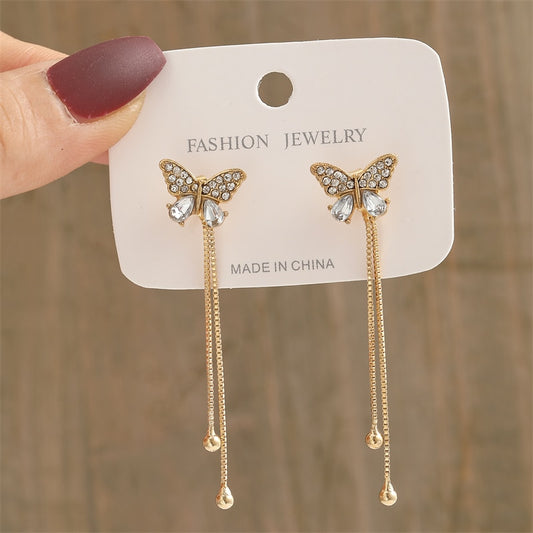 15 Styles Cute Bowknot Butterfly Pearl Stud Earrings Female Jewelry Trendy Cute