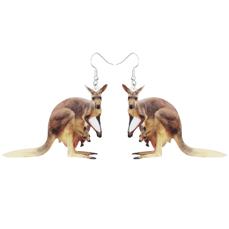 Kangaroo Drop Earrings Women Fashion Creative Art Cute Stylish Jewelry