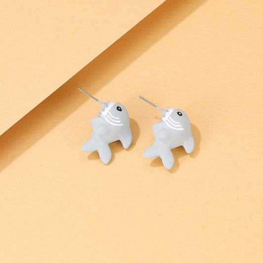 Cartoon Fish Fashion Ear Studs Earrings Jewelry Women Earrings Accessories Gift