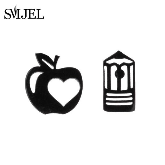 Apple Pensil Stainless Steel Earrings Women Jewelry Small Studs Gifts Earring