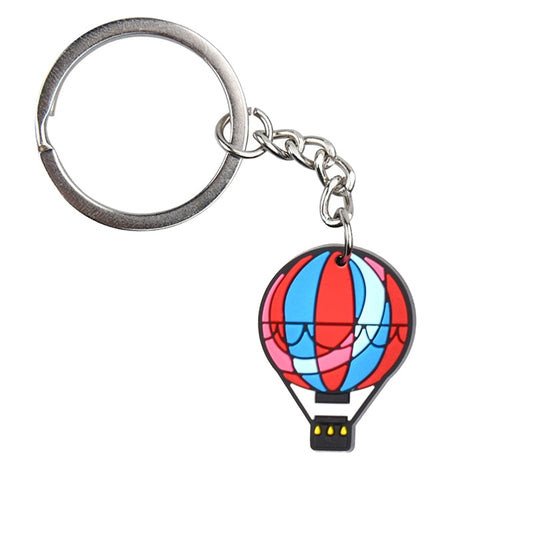 Hot Air Balloon Keyring Cartoon Keychains Souvenir Jewelry Bag Pendant Gift