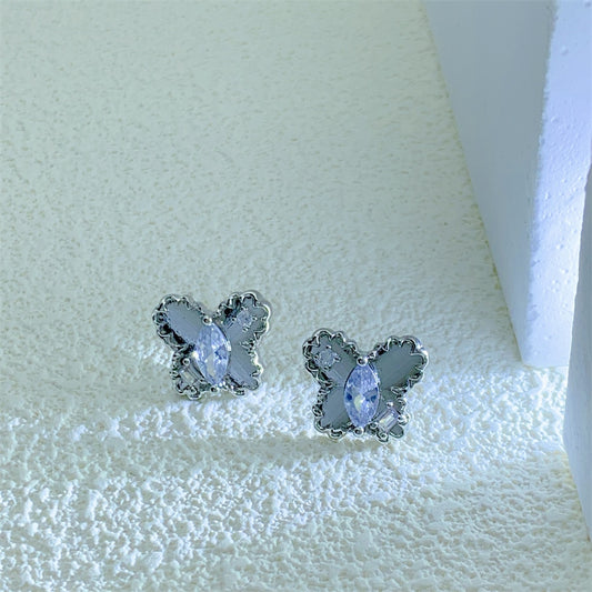 Crystal Butterfly Stud Earrings For Women Jewelry Fashion Women Earring Jewelry
