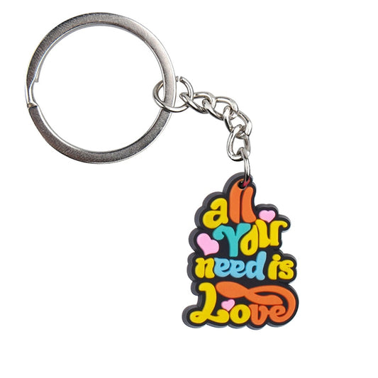 All You Need Is Love Inspirational slogan Keychain Car Keyring Cartoon Creative