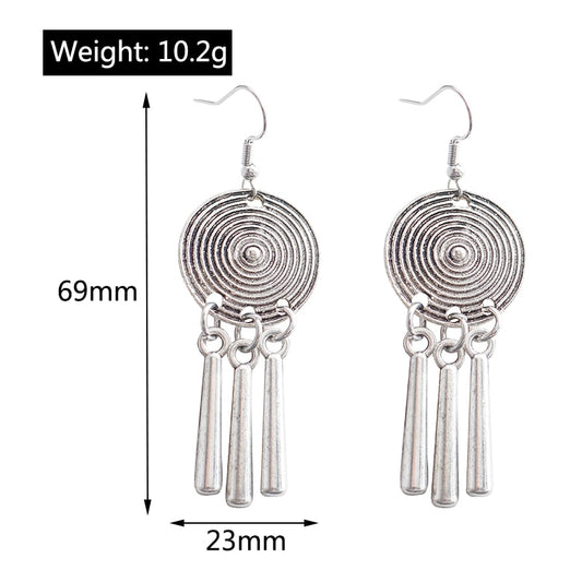 Antique Design Metal Pendants Dangle Earrings Women Gifts Earring Cute Girls