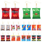 19 Styles Acrylic Snacks Potato Chips Mix Bags Design Dangle Earrings Women