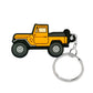 6 Styles Car Shape Vehicle PVC Keychain Cartoon Decoration Charms Key
