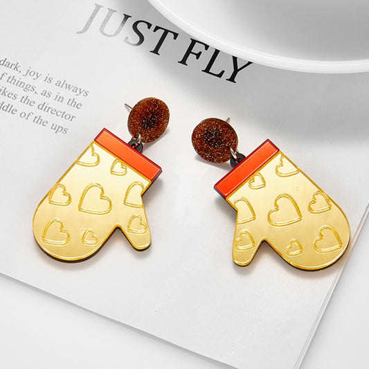 Mittens Drop Earrings Hip Hop Art Women Party Jewelry Ear Fashion Pendant