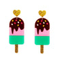 49 Styles Ice Cream Flower Food Drop Earrings Women Travel Fashion Cartoon