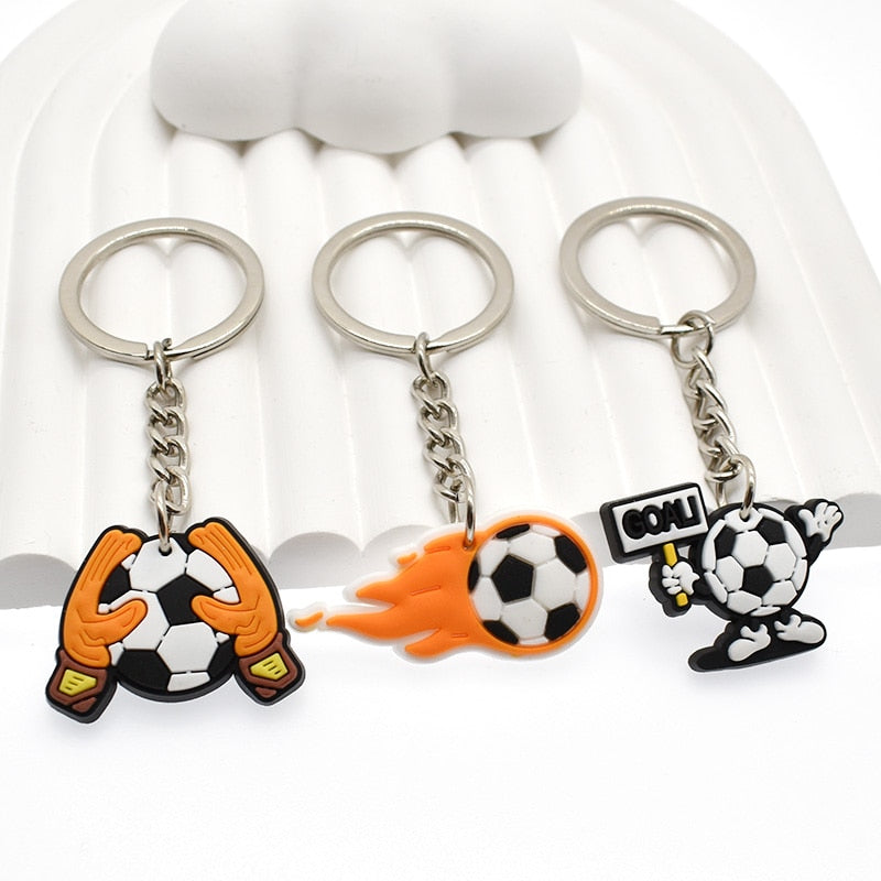 41 Styles Soccer Football Sport Keychain Soccer Fan Gift Party Gift Cute Keyring