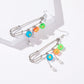 Colorful Resin Smile Flower Brooch Dangle Earrings Charms Jewelry Fashion