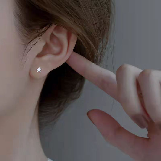 Five-pointed star earrings female small and exquisite Stud earrings Ear Studs