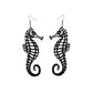 Black Seahorse Drop Earrings Hip Hop Women Party Gift Jewelry Ear Fashion
