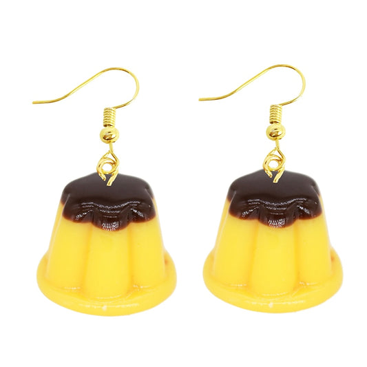 Pudding Drop Earrings Women Art Fashion Cartoon Earrings Creative Jewelry