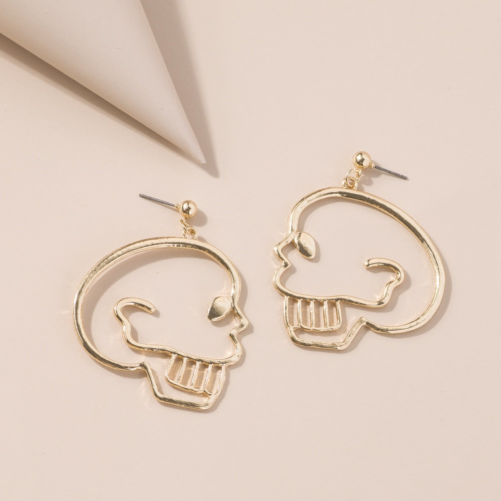 Skull Drop Earrings Women Travel Fashion Cartoon Earrings Creative Jewelry