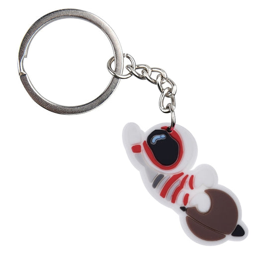 23 Styles Creative Cartoon Spaceship Astronaut Planets Soft PVC Rubber Keychain