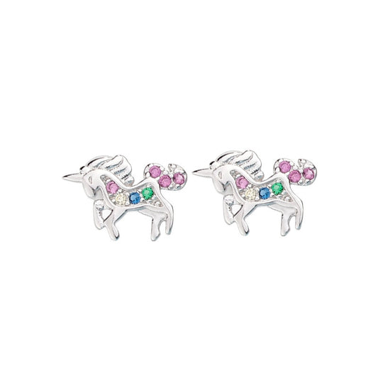 Jumping Unicorn Fashion Stud Earrings Women Girl Earrings Jewelry Female