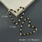 Two Tone Heart Hoop Earrings Hip Hop Women Party Gift Jewelry Ear Fashion