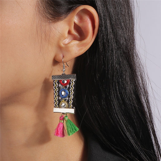 Colorful Tassel Dangle Drop Earrings Women Charms Earring Fashion Creative