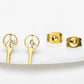 Gold-colored Key Design Fashion Women Stud Earrings Stainless Steel Ear