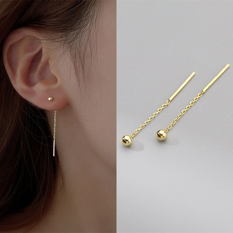 Ball Tassel String Dangle Earrings Women Charms Earring Fashion Creative Jewelry