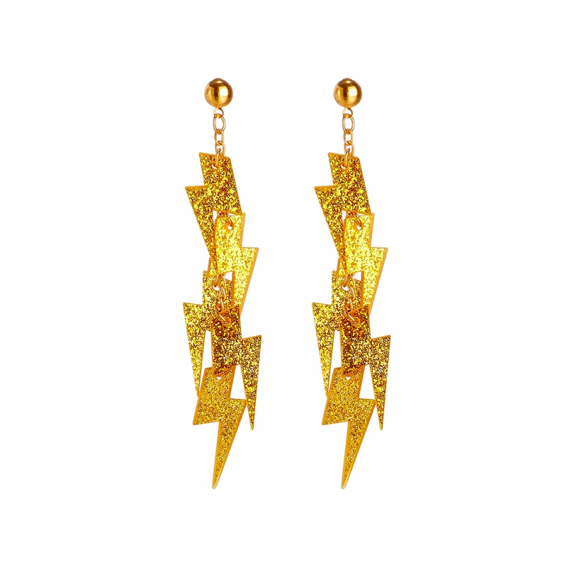 Glitter Lightings Drop Earrings Hip Hop Art Women Party Jewelry Ear Fashion