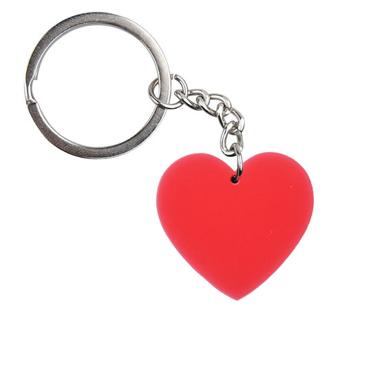 Red Heart Keychain Cartoon Creative Gift Key Holder Keyring Anime Souvenir