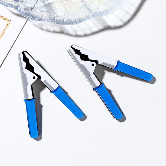 Blue Tool Acrylic Drop Earrings Women Travel Fashion Cartoon Earrings Creative