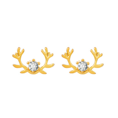 Mini Antlers Stud Earrings Fashion Women Summer Party Jewelry Girls Gifts