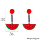 Red Watermelon Drop Earrings Hip Hop Art Women Party Jewelry Ear Fashion Pendant