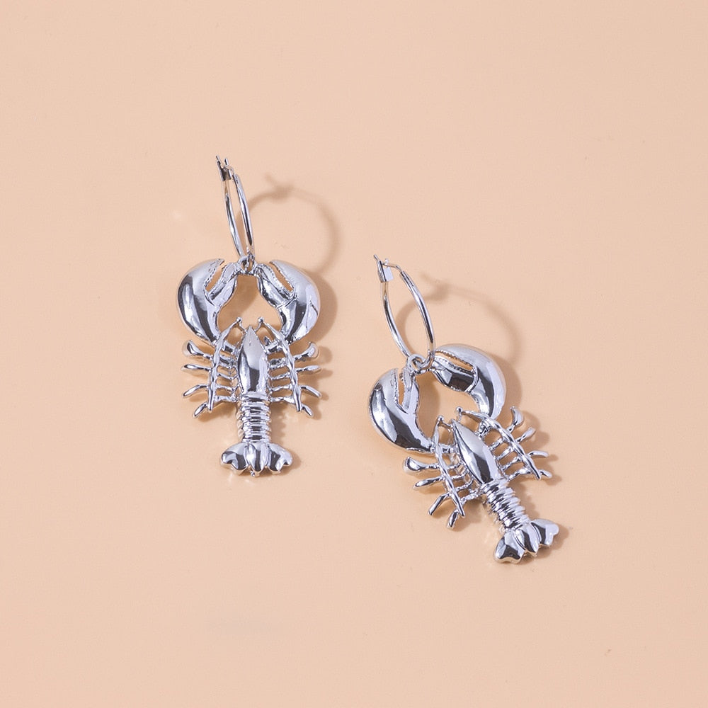 Big Lobster Drop Earrings Jewelry For Women Fashion Accessories Trendy Girl Gift