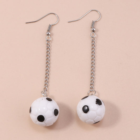 Football Ball Dangle Earrings Women Charms Earring Fashion Creative Jewelry