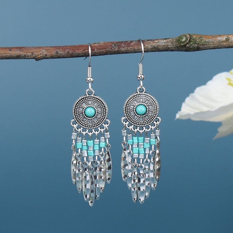 1Pair Tribal Style Dangling Drop Earrings Female Fashion Earrings Jewelry Gifts