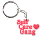 20 Styles Cartoon Breast Cancer Salon PVC Keychain Pink Ribbon Keyring Keychain