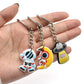 23 Styles Creative Cartoon Spaceship Astronaut Planets Soft PVC Rubber Keychain