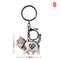 9 Colors Cute Cartoon Cat Pendant Keychain Fashion Bag Charms Ornament for Men
