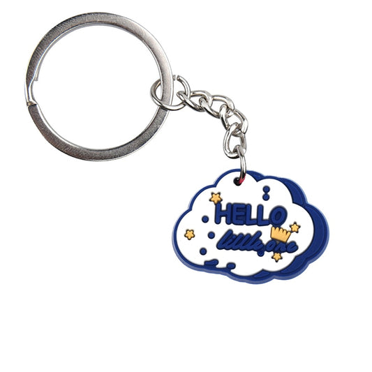 6 Styles Souvenir Gift Litter Star Rubber Keychain Cartoon Cloud Star Moon Key