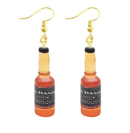 39 Styles Funny Design Bottles Dangle Drop Earrings Women Fashion Creative Art