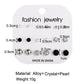 9 Pairs Mixed Stud Earring Set Women Creative Vintage Earrings Jewelry