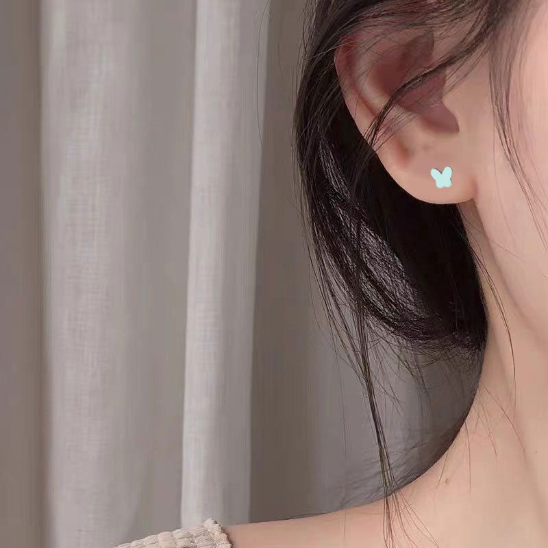 Butterfly Earrings Female Ear Studs Stud Earrings Fashion Jewelry Gift for Her
