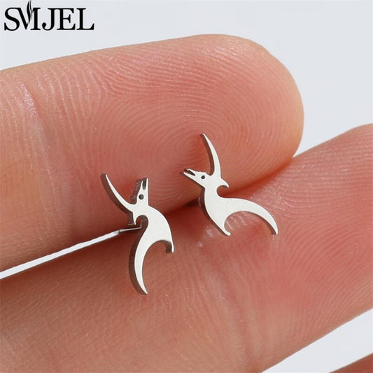 Animal Design Stainless Steel Earrings Women Jewelry Small Studs Gifts Earring