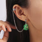 1Pc Frog Pendant Earring with Ear Cuff Trendy Women Fashion Earrings Jewelry